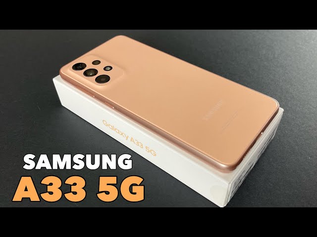 Unboxing SAMSUNG Galaxy A33 5G - Peach 