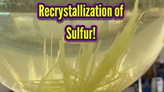 Recrystallization Of Sulfur From Toluene In Ramzland