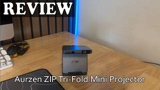 Aurzen ZIP Tri-Fold Mini Projector | Full Breakdown, Test &amp; Review