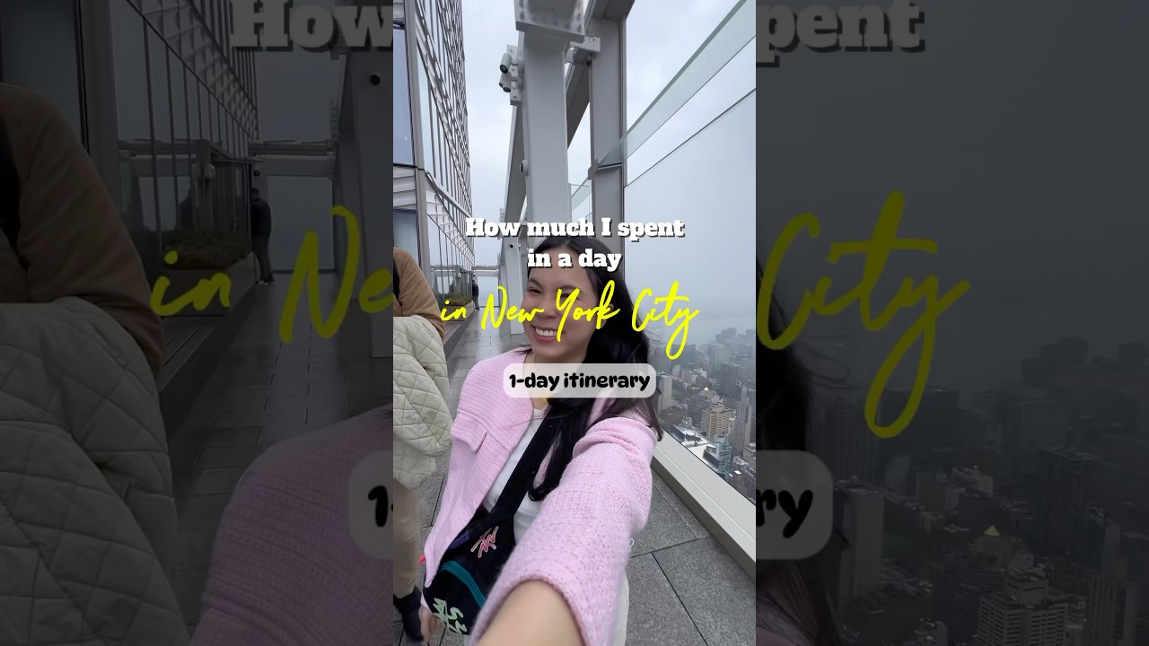 1-day itinerary in New York City 🗽 and how much I spent 
