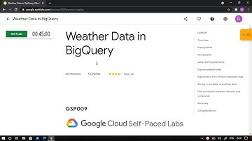 Qwiklabs - Weather Data in BigQuery [GSP009]