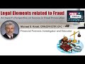 Legal elements related to fraud with mr michael s kridel