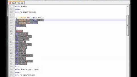Scripting a Batch RPG #2 - The Saving and Loading Scripts
