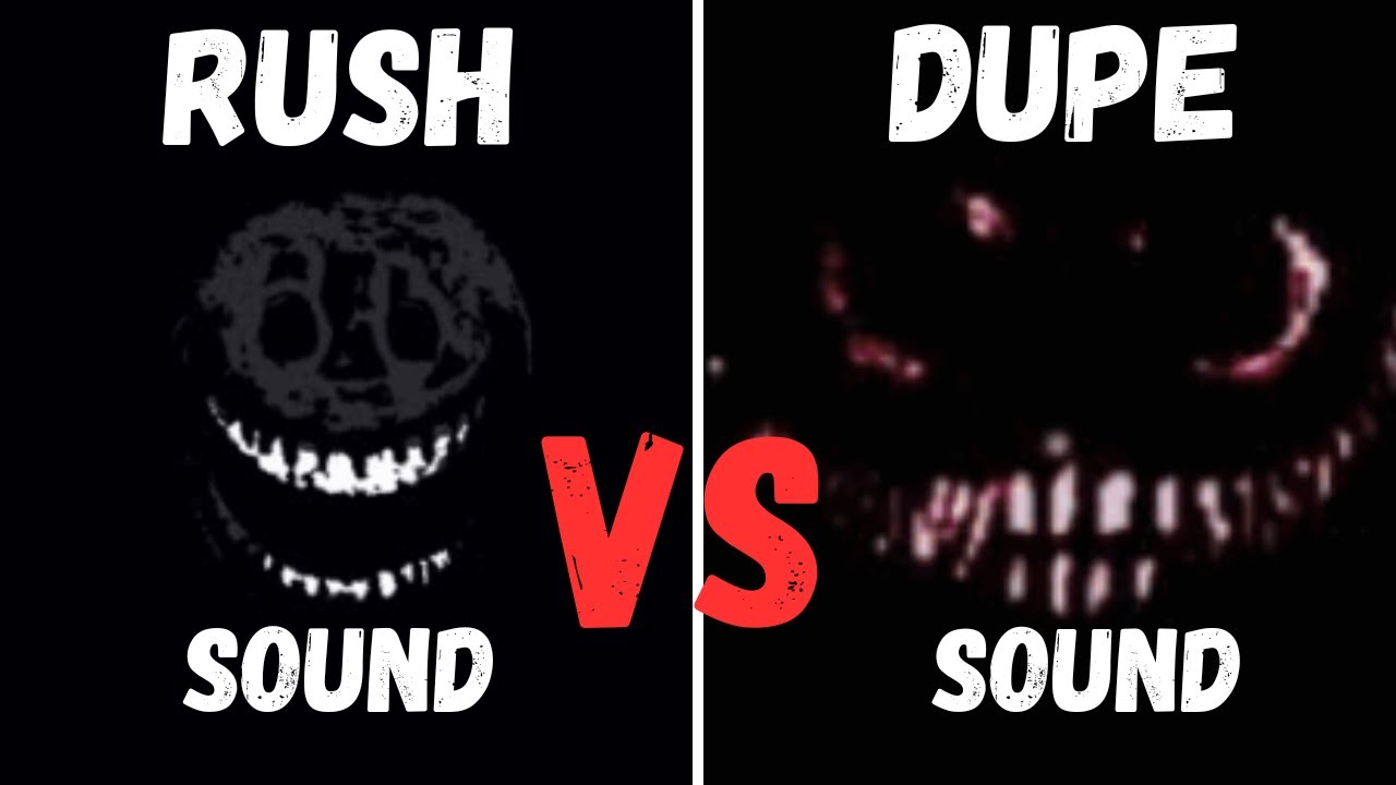 DOORS Rush sound vs Dupe sound robloxdoors YouTube