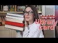 what's on my library card?! | LIBRARY BOOK HAUL TBR