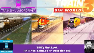 TSW3 First Look RHTT/66, Santa Fe F7, Dospolok 182