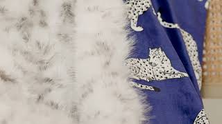 G by Giuliana Home 50 x 60 Faux Fur Snow Leopard Throw