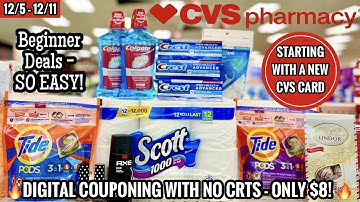 CVS Digital Couponing | Beginner Deals with New CVS Card | Easy Haul We All Can Do - NO CRTS Needed