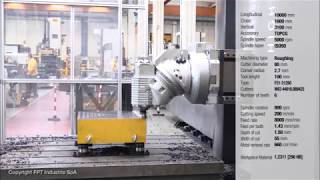 FPT Industrie SpA VERUS 360 - Roughing test with KOMET Q56 with FPT FASTMILL clamping system