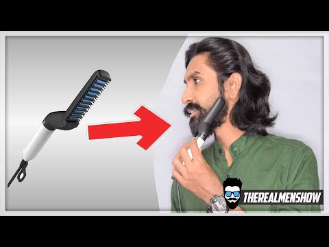 Beard Straightening Brush Review | How to Use | Ajeesh Nair | TheRealMenShow ★