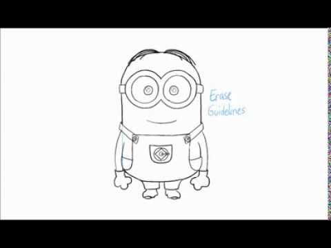 How to Draw Dave the Minion From Despicable Me - YouTube