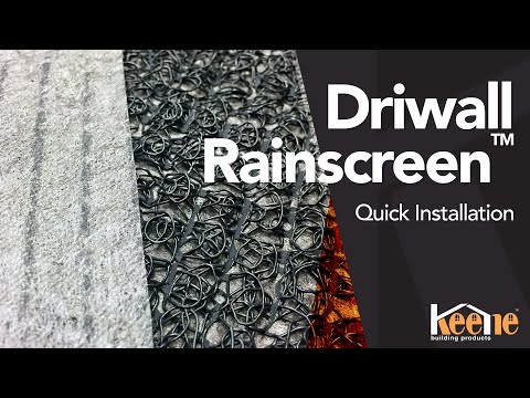 Driwall™ Rainscreen – Quick Installation | Keene Building Products - video from Keene Building