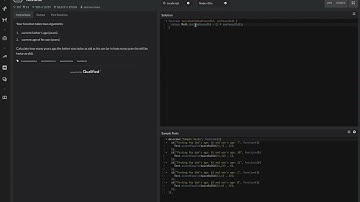 Codewars JS Solution - Twice as old - 8kyu