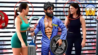 Pretended to be a CLEANER in Gym Prank😉#1(Part-2) | Best of Anatoly Gym Prank Reactions