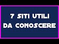 7 SITI GRATUITI CHE DOVRESTI CONOSCERE!