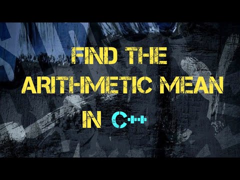 Find The Arithmetic Mean In C++