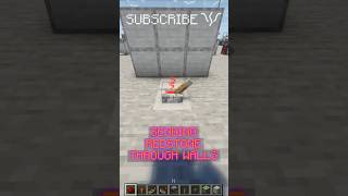 You can send REDSTONE THROUGH WALLS with COMPARATORS! | Redstone with PsiVolt #minecraft #redstone