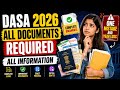 All Documents Required for DASA 2026 Admission | Full Process Explained