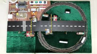 Plc based automatic railways crossing gate system