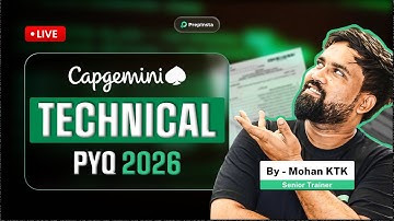 Capgemini 2026 Tech Assessment PYQs | Pseudo Code + IT Fundamentals LIVE Session