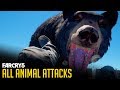 Far Cry 5 - All ANIMAL ATTACK Animations [1080p 60FPS] Bear, Cougar, Wolverine, Eagle Attacks