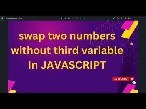 Swapping two numbers in Javascript without using third variable hind me