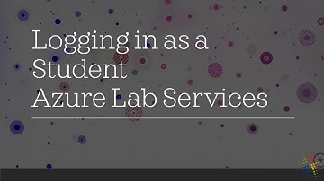 Logging in as a Student to Azure Lab Services