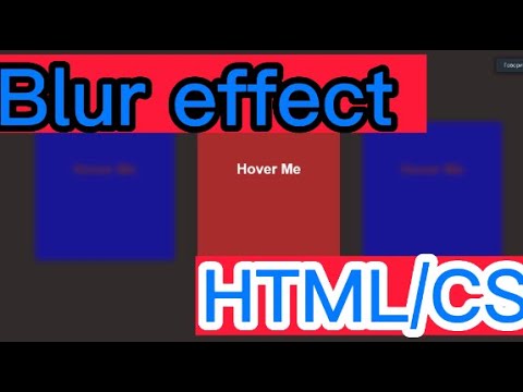 Blur effects HTML/CSS #frontenddeveloper #coding #blur #effects