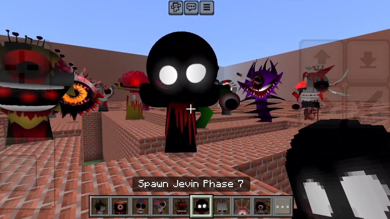 Sprunki Phase 7 Incredibox Mod In Maze in Minecraft PE