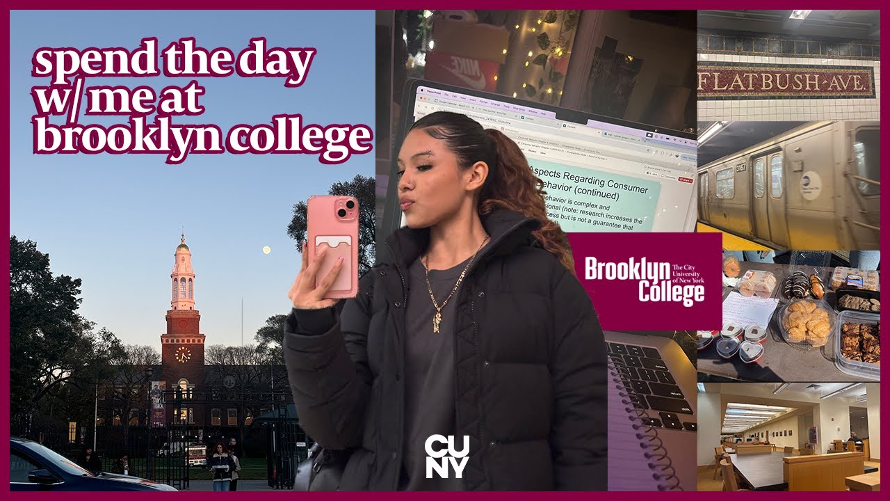 spend the day w/ me at brooklyn college 💫 ☕️ 📚 grwm, campus tour, clubs + more