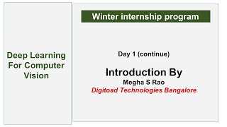 Famous Day 1- Introduction (continue)  (Deep Learning For Computer Vision) Profile