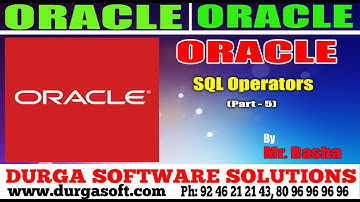 Oracle Tutorial || Oracle|Sql Operators Part - 5 by basha