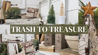 Trash to Treasure  •  Christmas DIYs with scrap wood found on the side of the road  •  thirft flip