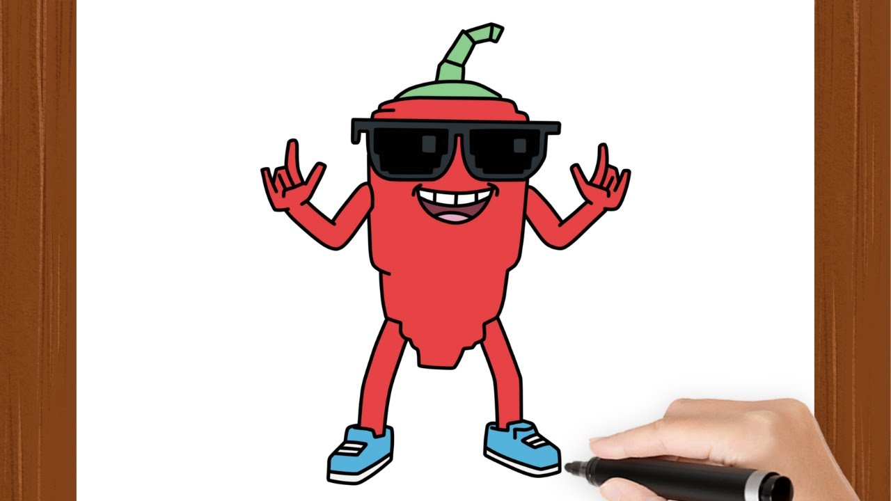 How To Draw CHILLIN CHILI I BRAINROT I Easy