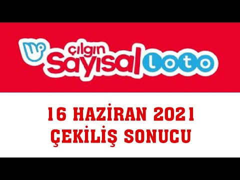 Çılgın Sayısal Loto Çekiliş Sonuçları 16 Haziran 2021