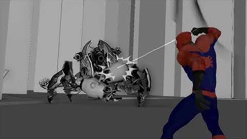 CGI 3D Animated Short   Spider Man Vs  Robot    by Seng Khantrum   YouTube