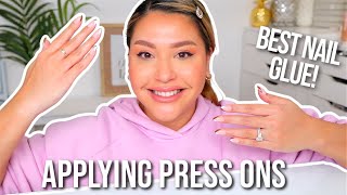 HOW I APPLY MY PRESS ON NAILS + BEST GLUE EVER!! screenshot 5