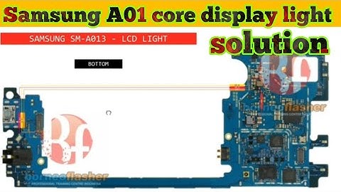 Samsung A01 core (a013) display light jumper solution| viral videos| the soil boy