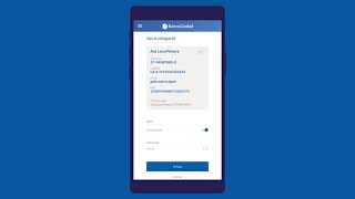 Banca Móvil Ciudad - Compartir datos de tu cuenta