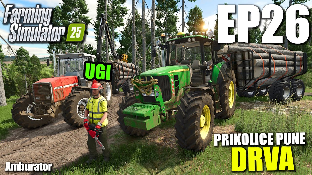 DVIJE PUNE PRIKOLICE DRVA U ŠUMI NASJEKLI ! | Amburator | Epizoda 26 w/Ugi