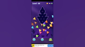 Block triangle puzzle    advanced   levels 66 - 67.      please    subscribe thank-you