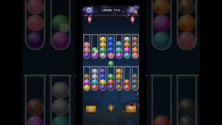 Color Ball Sort Puzzle Level 714 Solution #shorts