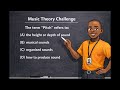 Music Lessons...Quiz 6