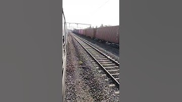 💥 Green 💚 EMU vs BLC freight train Parallel Race 🚂🇮🇳🔥 #shorts #viral #short #indianrailways