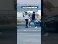 Road Rage Amazon Driver Kicks Off Driver's Side Mirror