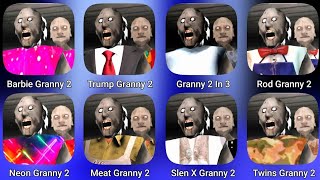 Granny 2 All New Mods | Twins Granny 2 | Granny 3 In 2 | Granny 2 In Slendrina X | Barbie Granny 2