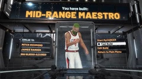 Mid Range Maestro Shooting Guard Rare Build 2K20