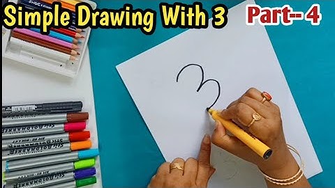 How To Draw Pictures Using Numbers | Simple Drawing Ideas For Beginners | Number Drawing For Kids