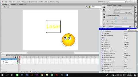 สอนทำเกมง่ายๆด้วยโปรแกม Flash cs6