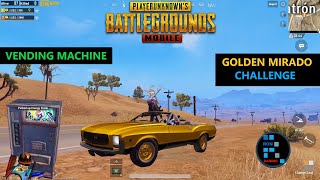 PUBG MOBILE | GOLDEN MIRADO CHALLENGE & VENDING MACHINE IN GLITCHED ROOM